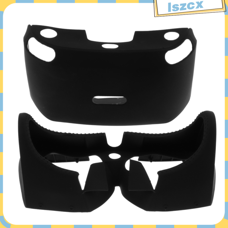 Soft VR Headset Anti-slip Silicone Rubber Cover Protective Case Eye Shield Protective Cover for PlayStation PS4 VR Controller