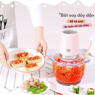 Máy xay thịt, sinh tố, xay đá đa năng [LOẠI 1] LOTOR Cối Thủy Tinh Bền Bỉ, Công Suất 300W 1 Đổi 1 Trong 30 Ngày