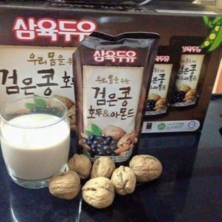 Combo 2 thùng sữa óc chó hạnh nhân đậu đen Hàn Quốc