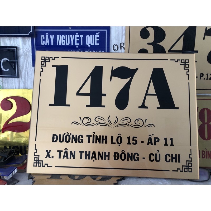 Bảng số nhà kt 40*30cm