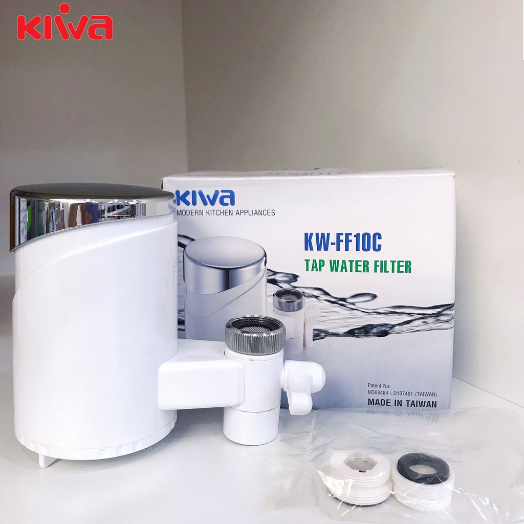 Bộ đầu lọc nước Kiwa KW-FF10C, Máy lọc nước tự động tại vòi bảo hành chính hãng 12 tháng