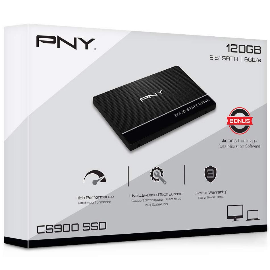 *Giá Hủy Diệt* Ổ Cứng gắn trong SSD PNY CS900 2.5 SATA III 120GB/250GB/500GB Bảo hành 3 năm - Chính Hãng DGW phân phối