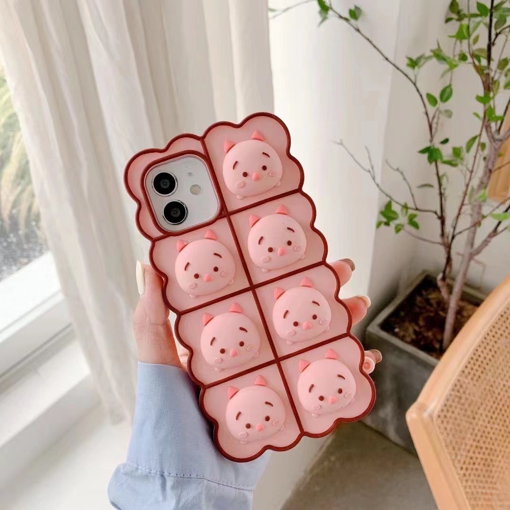 Ốp Điện Thoại Silicon Mềm Hình Winnie the Pooh Cho iphone 7 8 plus 11 promax 12 promax