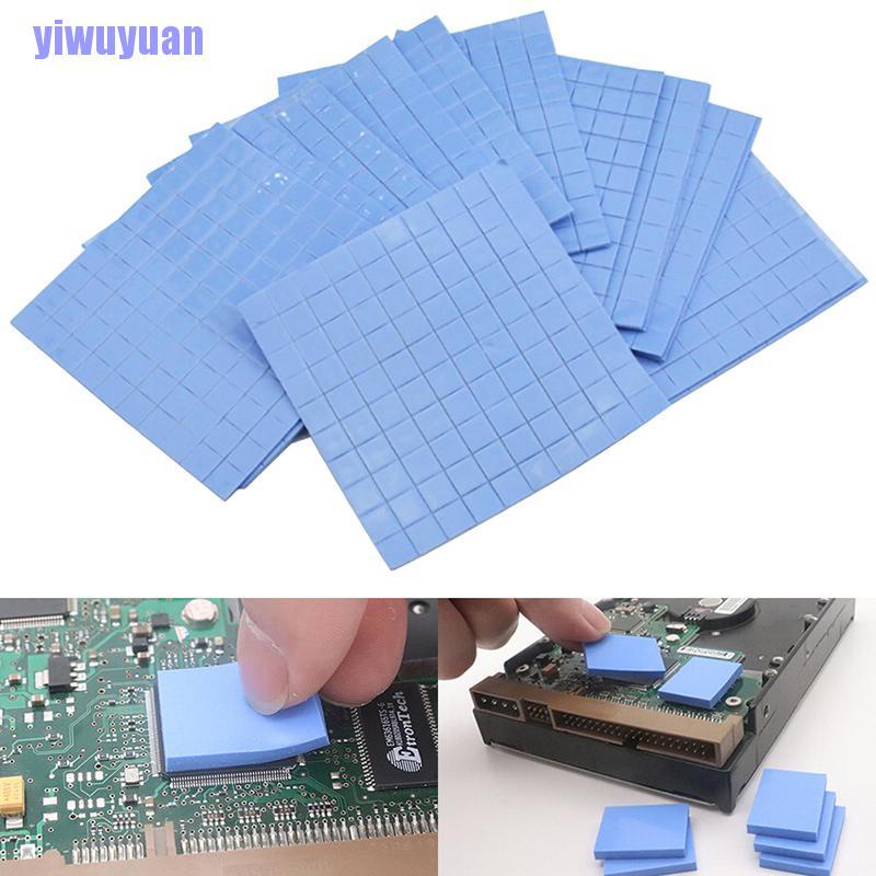 Set 100 Miếng Silicon Tản Nhiệt Làm Mát Cpu Gpu 10x10 X 0.5mm | BigBuy360 - bigbuy360.vn