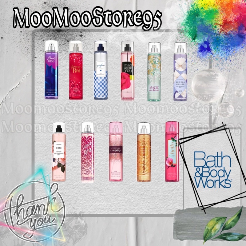 ❤️MOOMOO❤️ Xịt thơm Body Mist Bath and body Works 10ml - New