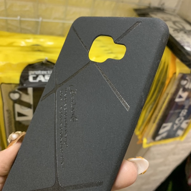 Samsung A710 - A7(2016) - ốp lưng đen vân dẻo chất nhám