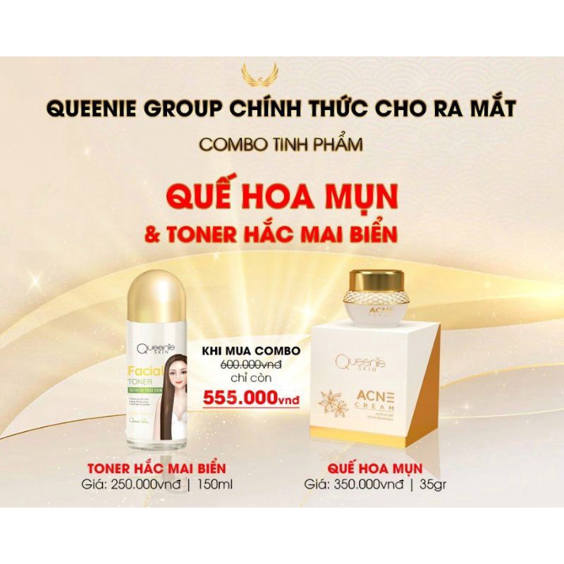 TONER HẮC MÀI BIỂN QUEENIE SKIN