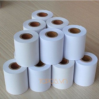 50 cuộn giấy in nhiệt k57 bọc bạc