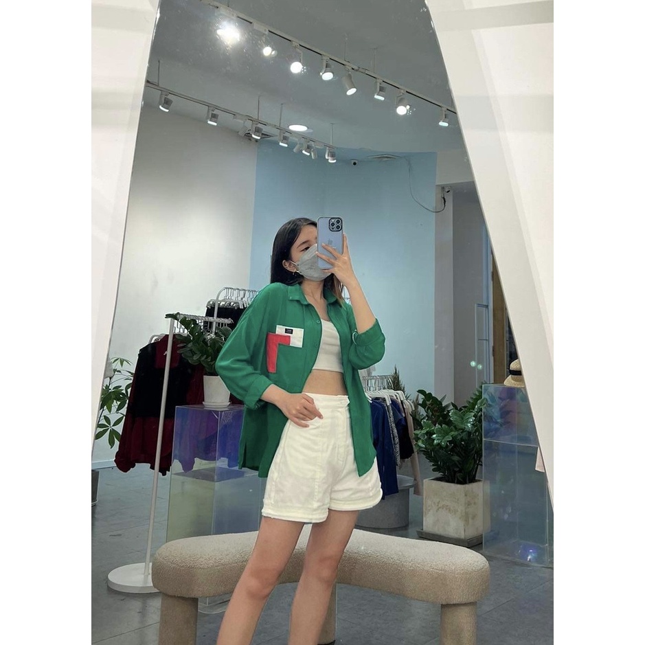 SODA POP - Pocket Signature shirt - Sơ mi dáng rộng