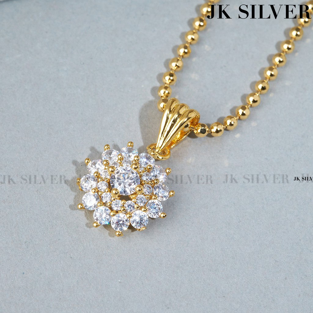 Dây chuyền nữ mạ vàng 18K cao cấp JK Silver daychuyen450