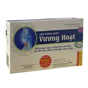 Viên Xương Khớp VƯƠNG HOẠT - Hỗ trợ giảm Thoái hóa cột sống, Gai đốt sống, Thoát vị đĩa đệm, Đau vai gáy Hộp 20 viên