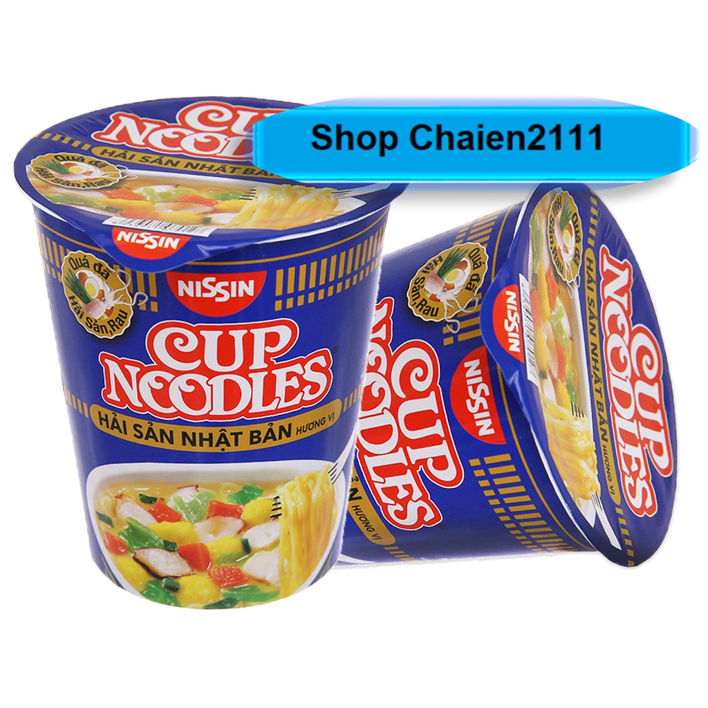 Thùng 24 Ly Mì Cup Noodles Nissin Hải sản Nhật Bản 67g