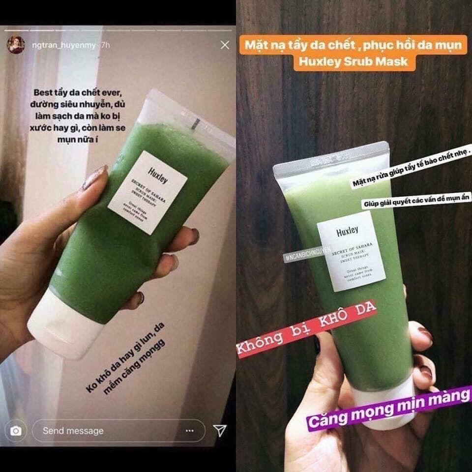 Mặt Nạ Giúp Tẩy Tế Bào Chết  💖FREESHIP💖Mặt Nạ Giúp Tẩy Tế Bào Chết Với Chiết Xuất Từ Xương Rồng Huxley Scrub Mask Swee | BigBuy360 - bigbuy360.vn
