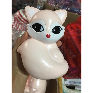 ĐỒ CHƠI SQUISHY CÁO HỒ LY TRẮNG TO mã YFX59 J chuyên sỉ