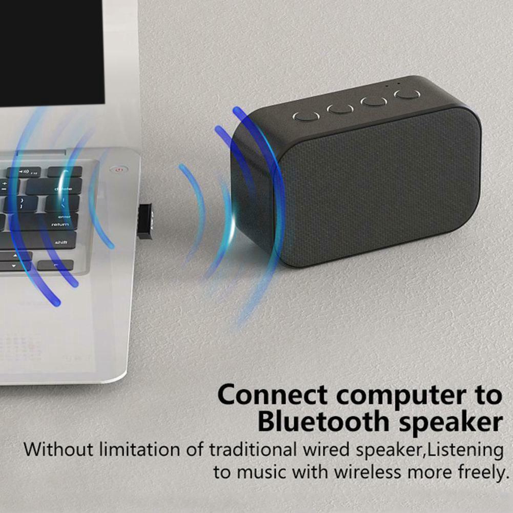 USB Bluetooth V5.0 Wireless Mini Dongle Adapter For Windows 7/8/10 Laptop P E4K6