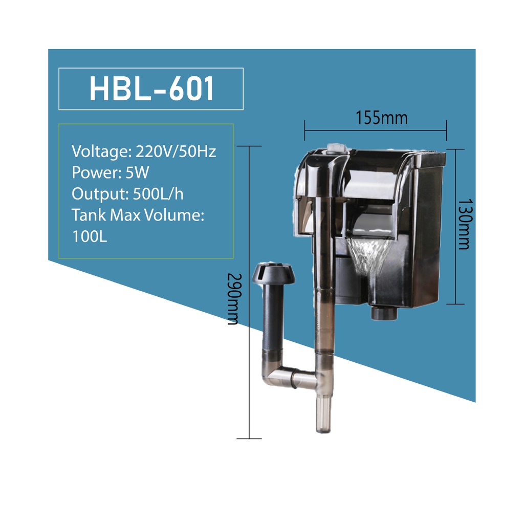Lọc Thác Bể Cá Sunsun HBL - Lọc Treo Bể Cá Thủy Sinh