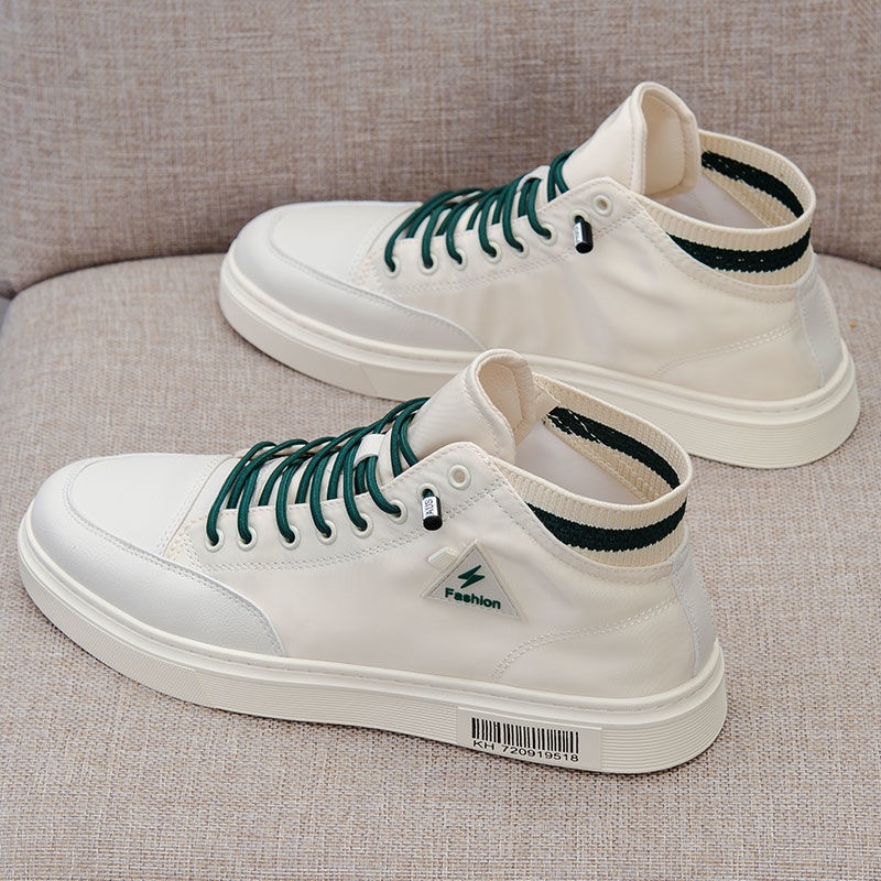 VANS Giày Thể Thao Da Cổ Cao Thời Trang Hàn Quốc Cho Nam S 2022