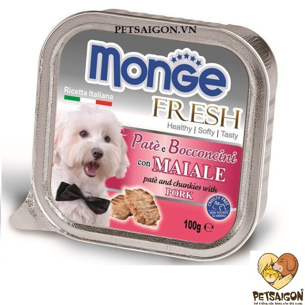 PATE MONGE FRESH CHO CHÓ hộp 100G