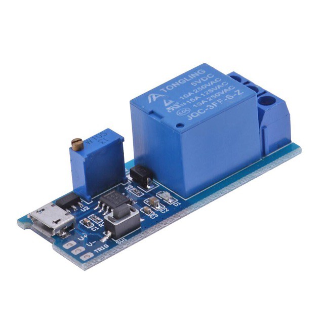 Mạch tạo trễ. Module relay tạo trễ 5v - 30v