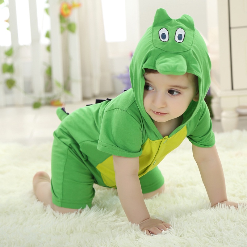 Bộ body hình Thú cho Bé Trai Bé Gái ngộ nghĩnh 100% Cotton Mềm Mịn mẫu mới từ 3-12kg