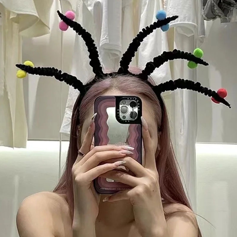 Băng Đô Cài Tóc Rửa Mặt Hình Nơ Đỏ Dễ Thương