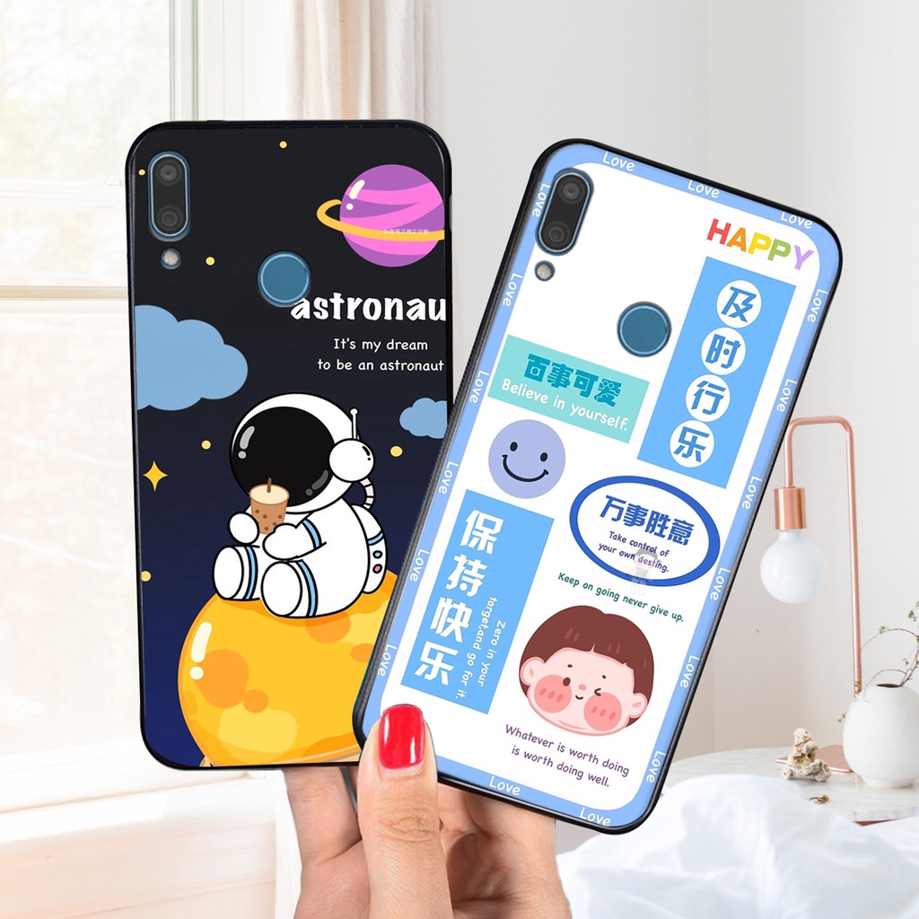 Ốp lưng Huawei Y9 2019 in hình 3D GẤU cute be@r, soda, happy day cực hot ,thời thượng