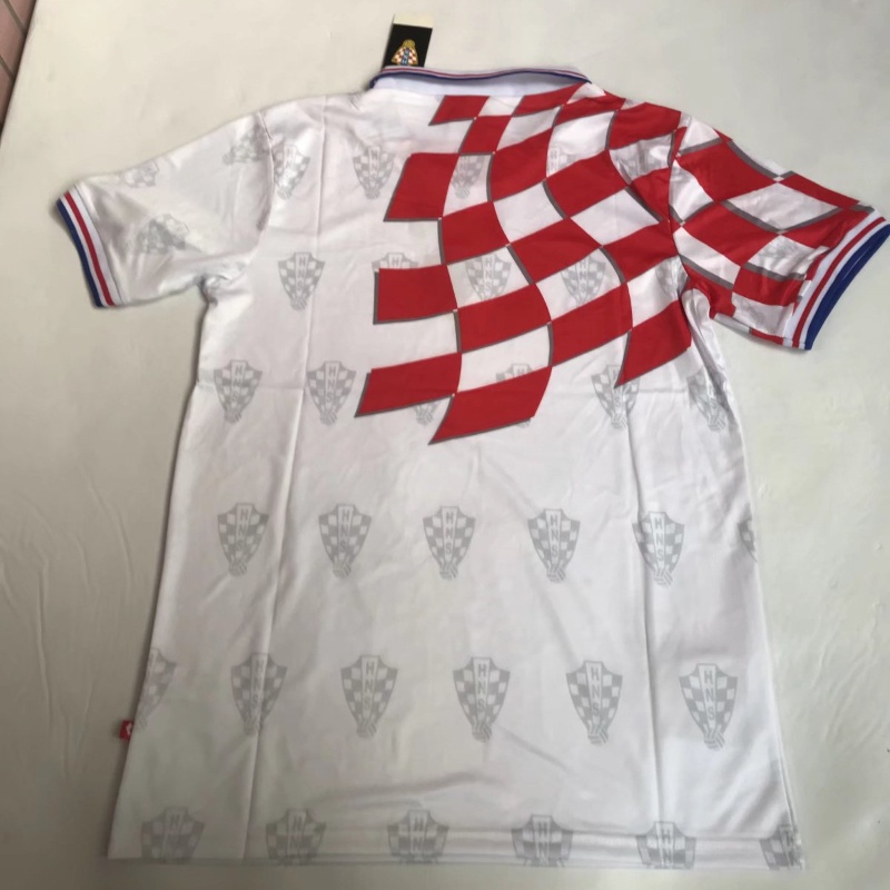 Áo Thun Thể Thao 98 Cổ Tròn Màu Xanh Dương Croatia jersey S-XXL