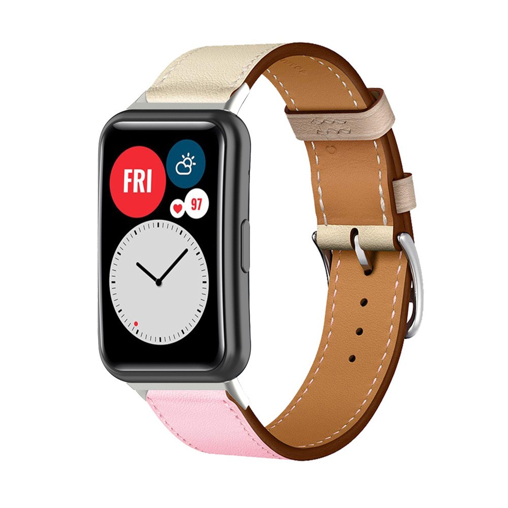 Dây Đeo Đồng Hồ Làm Từ Da Thay Thế Cho Huawei Watch Fit