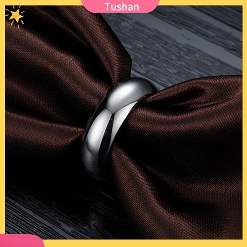 Nhẫn Cưới Thép Titan 6mm Kích Thước Us 6-10