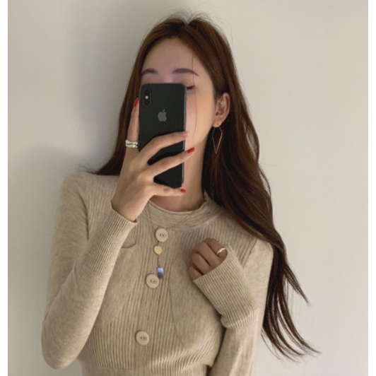 Váy len dệt kim xếp ly dài tay nữ dáng dài phong cách Hàn Quốc 2021(ORDER) | BigBuy360 - bigbuy360.vn