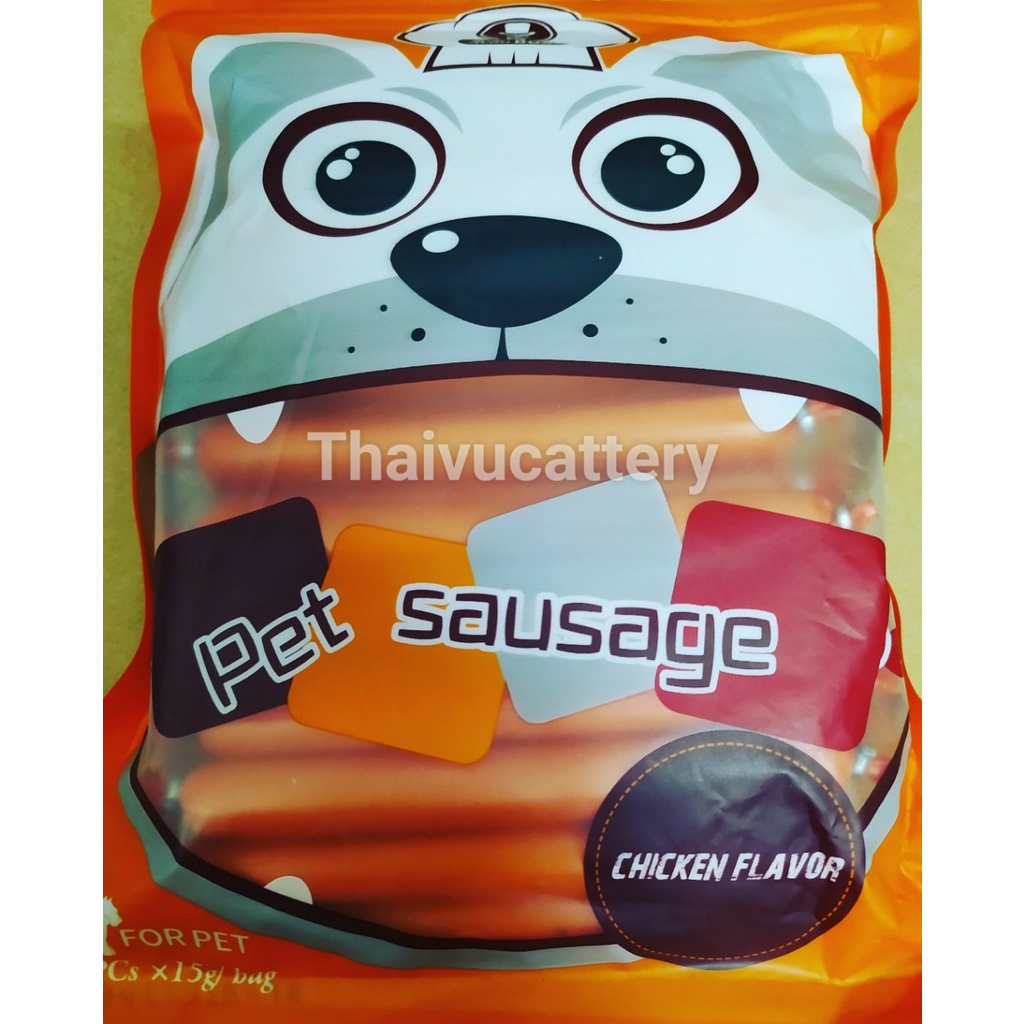 Xúc Xích Cho Chó Mèo Hamster Thú Cưng Dinh Dưỡng Giàu Vitamin, Đạm Bioline - Thaivucattery