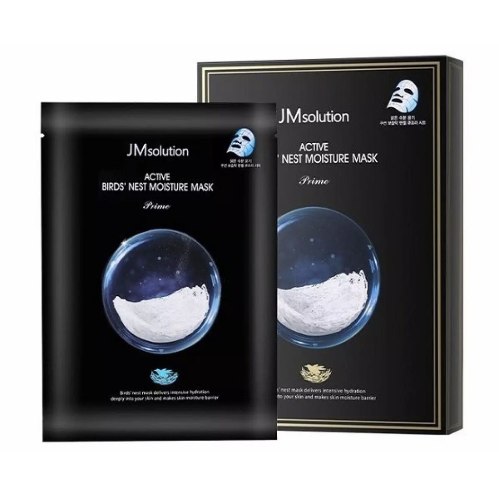 5 miếng Mặt Nạ Tổ Yến JM solution Active Bird Nest Moisture Mask