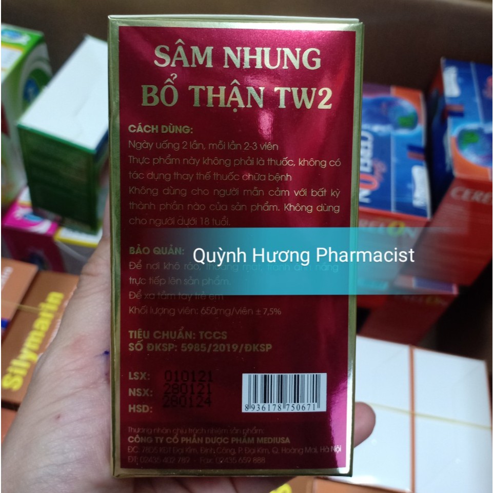 Sâm nhung bổ thận TW2 giúp bổ thận,tráng dương,tăng cường sinh lực cho cả nam và nữ