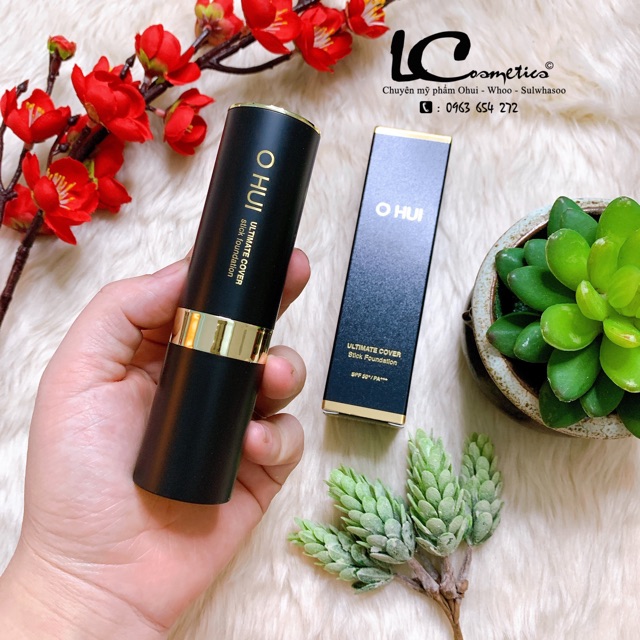 Kem nền dạng thỏi Ohui Ultimate Cover Stick Foundation❤️Chuẩn Auth 100%❤️che khuyết điểm tốt- không bí bít- siêu mịn đẹp