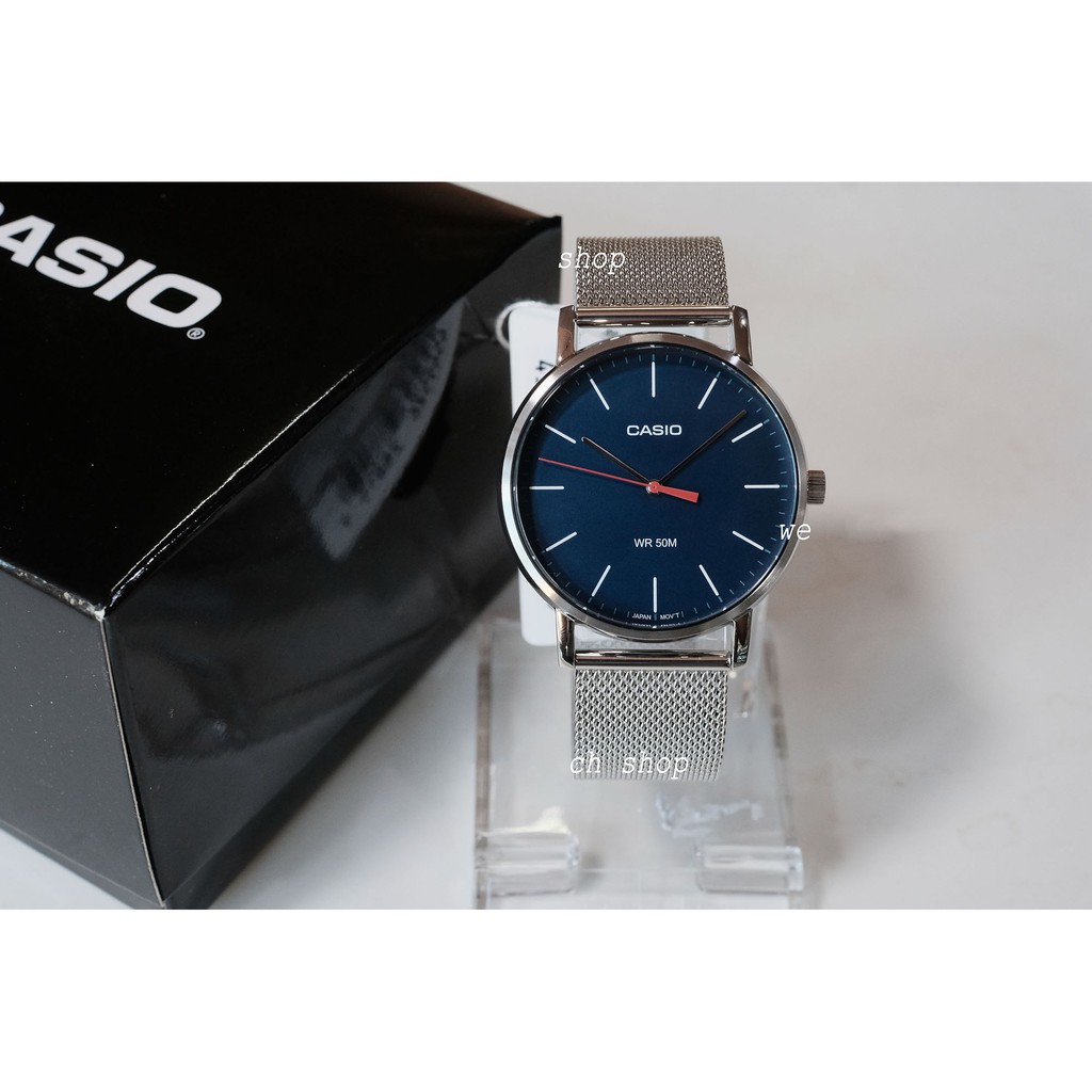 Đồng hồ nam dây thép ko gỉ Casio Anh Khuê MTP-E171M-2EVDF