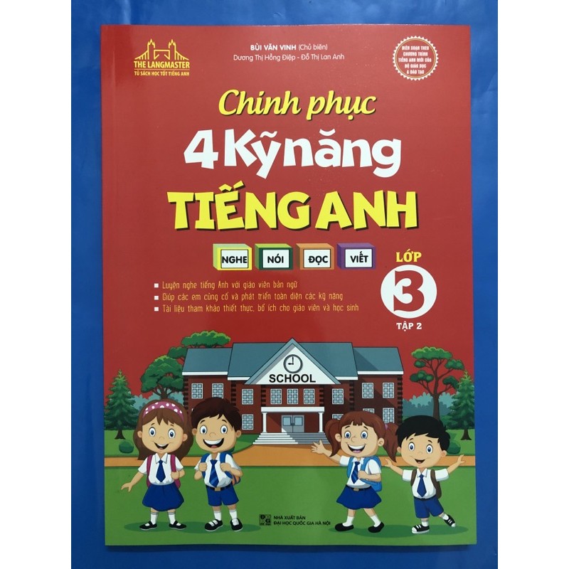 Sách - Chinh phục 4 kỹ năng tiếng anh Nghe - Nói - Đọc - Viết lớp 3 (2 tập)