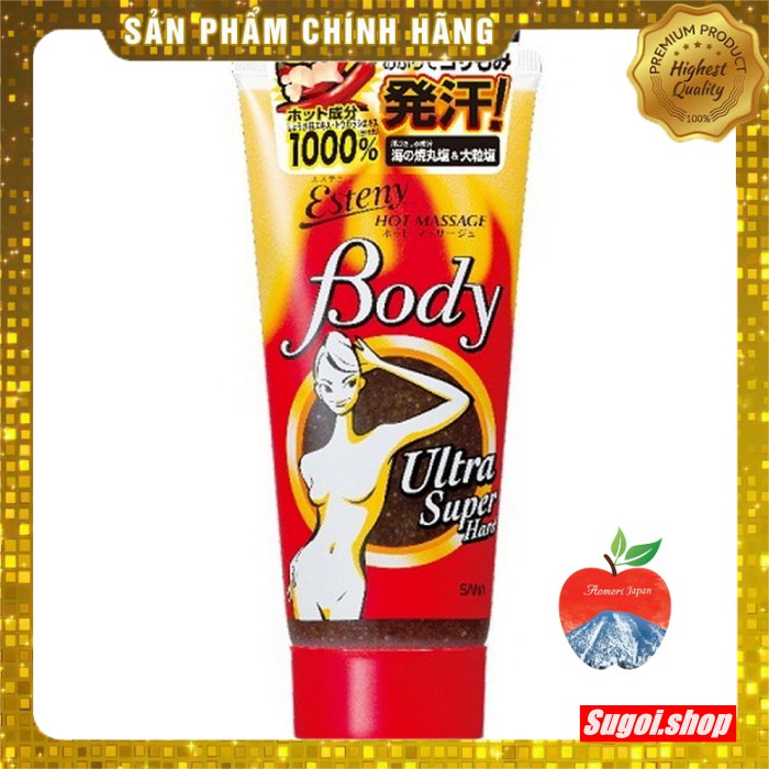 Kem BÔI TAN MỠ BỤNG Esteny Hot Body Massage Gel 240g Nhật Bản