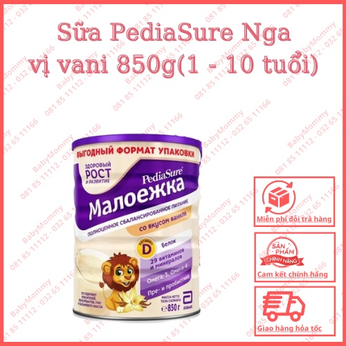 Sữa bột Pediasure Nga vị vani 850G [date 7/1/2024]