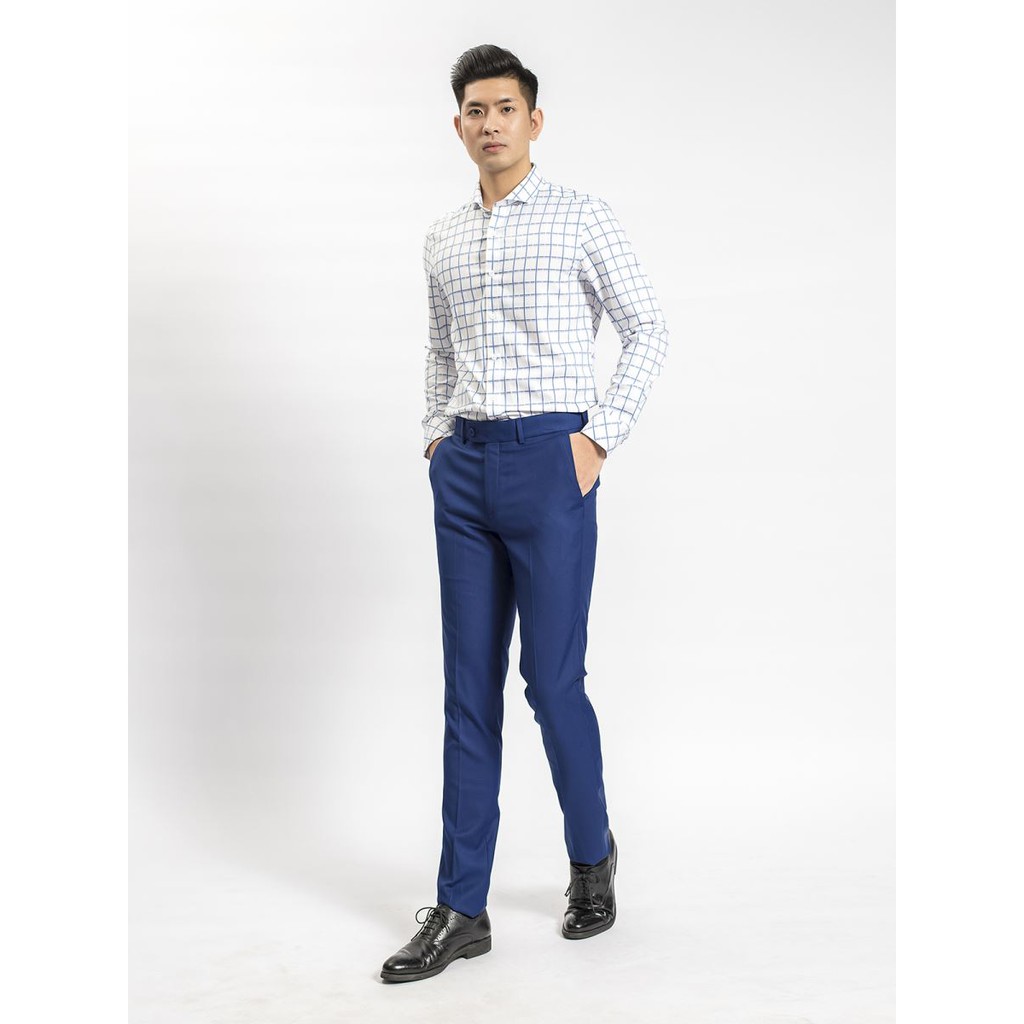 Áo sơ mi dài tay ARISTINO kẻ caro sọc xanh thời thượng , nam tính - ALS52308 | BigBuy360 - bigbuy360.vn