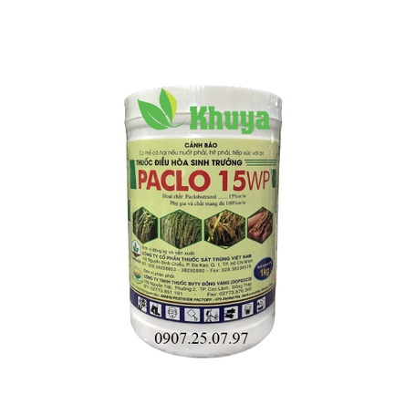 Điều hòa sinh trưởng Paclo 15WP hộp 1kg Paclo Đồng Tháp 15%