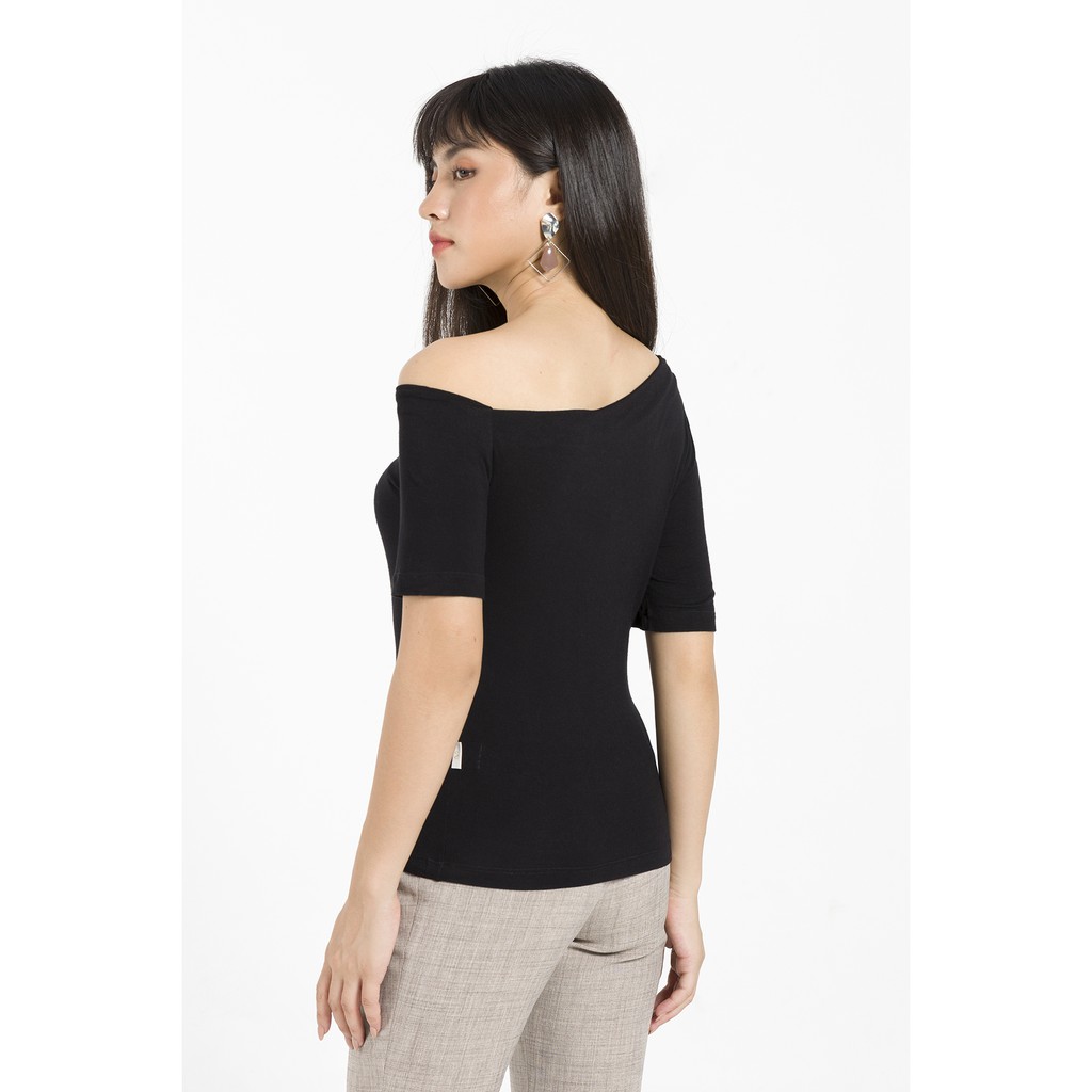 Áo thun lệch vai VIENTRAN V61S20H008