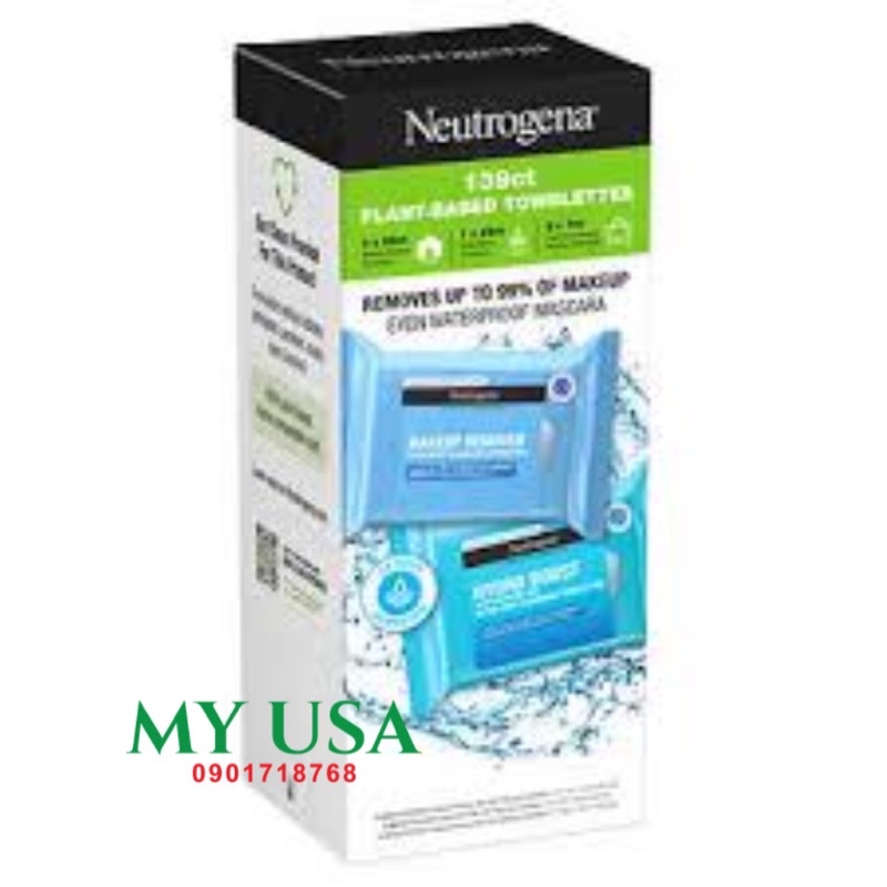 KHĂN GIẤY ƯỚT TẨY TRANG NEUTROGENA MAKEUP REMOVER MỸ