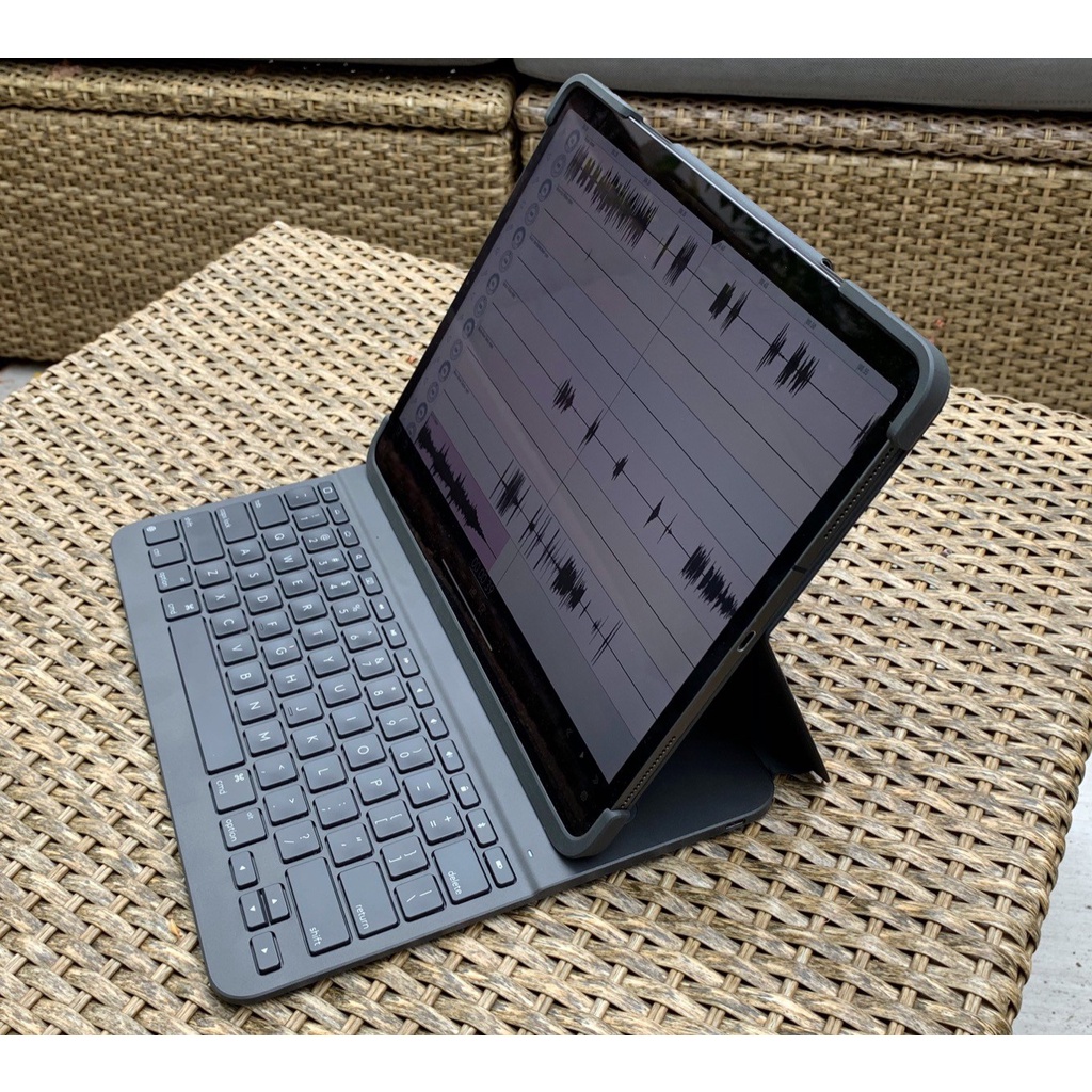 Bao da bàn phím Bluetooth iPad Pro 11 / iPad 12.9 inch Logitech Slim Folio Pro - Bảo hành chính hãng 12 tháng