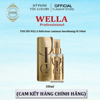 Tinh dầu dưỡng tóc Wella Oil Giúp Tóc Mềm Mượt, Sáng Bóng, Cho Mọi Loại Tóc Reflections Luminous Smoothening Oil 100ml
