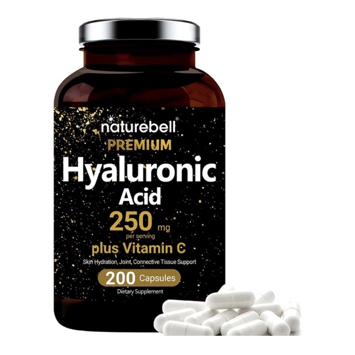 Viên cấp nước cấp ẩm nội sinh NatureBell Axit hyaluronic 250mg 200v USA