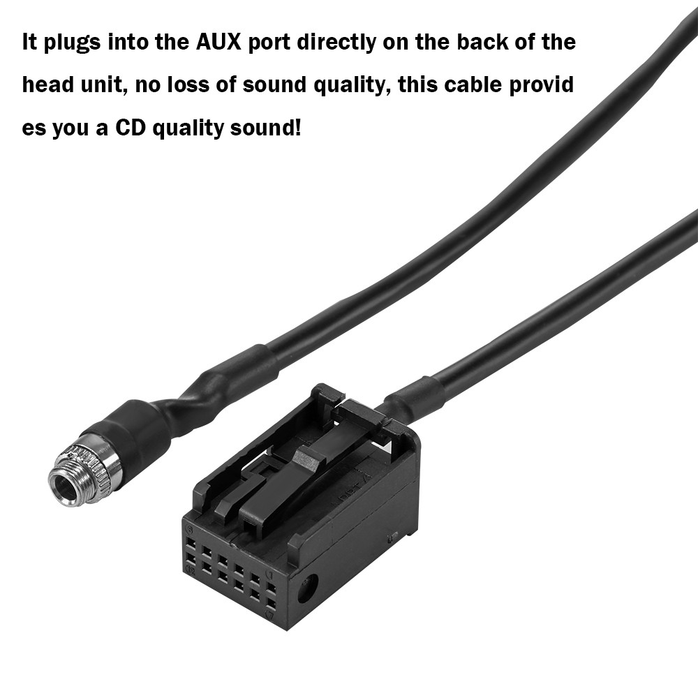 IN STOCK Car AUX In Cable 3.5mm Female Interface Audio Input Adapter For Ford FOCUS FIESTA 6000 CD