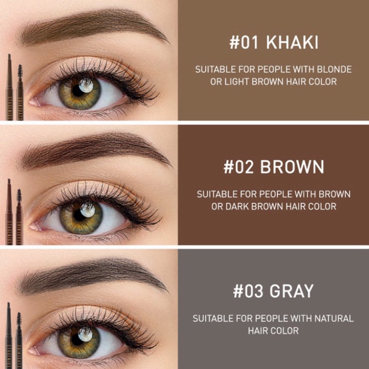 Bút Kẻ Lông Mày STAGENIUS Chì kẻ mày 2 Đầu Chống Nước Lâu Trôi 0.16g LCKM1 | BigBuy360 - bigbuy360.vn