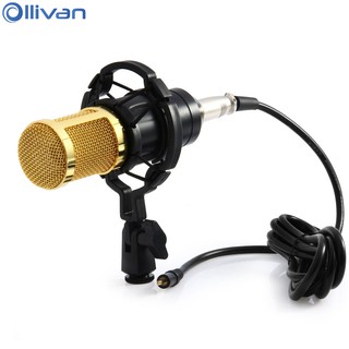 Computer Microphone 3.5mm Wired Condenser Sound Microphone With Shock Mount For Recording Braodcasting BM-800 radio broadcasting studio, voice-over sound studio