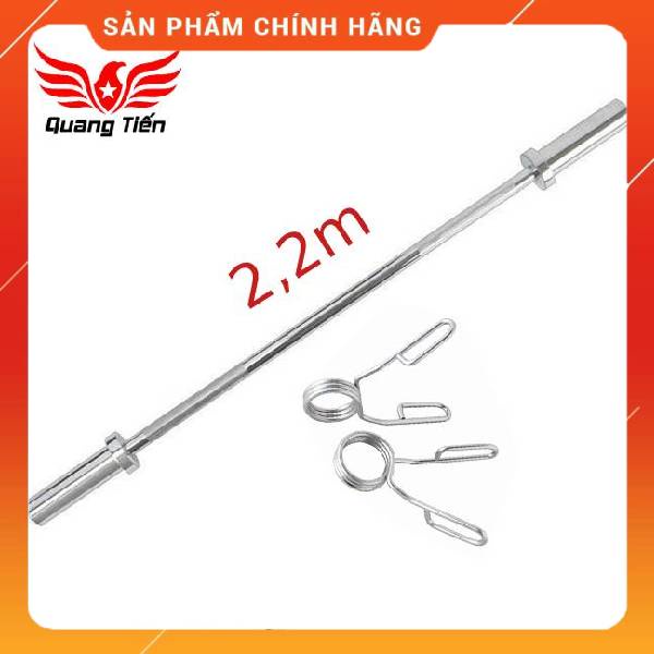 Đòn tạ phi 50 đầu kẹp 2,2m