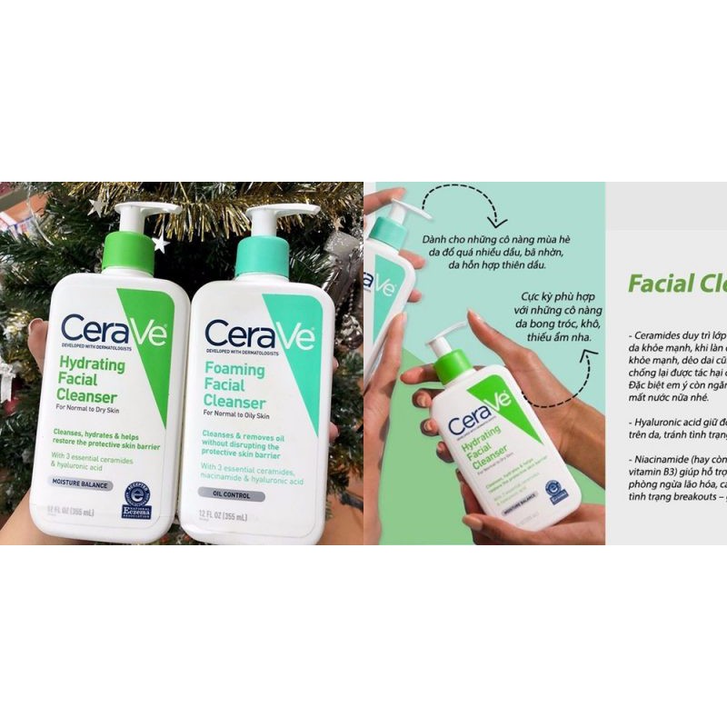 Bill US - Săn Sale 40% - Sữa rửa mặt CeraVe Foaming Facial Cleanser 473ml | BigBuy360 - bigbuy360.vn